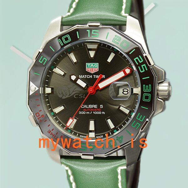 Tag Heuer Aquaracer WAY201E.BA0927-001 43mm Men Automatic Grey Dial: Genuine vs. Replica