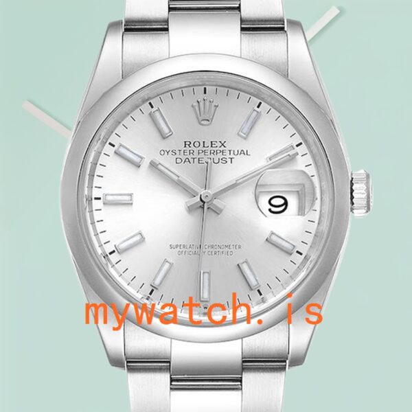 Rolex Datejust 36mm Mens m126200-0002 Silver-tone Oyster Bracelet: Genuine vs. Replica