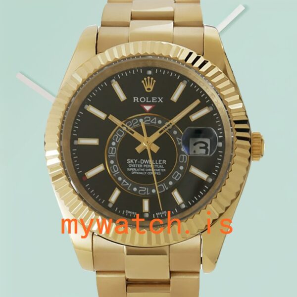 Rolex Sky-Dweller Mens 326938BKSO 42mm Automatic Stainless Steel: Genuine vs. Replica