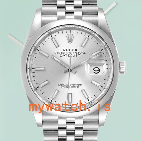 Rolex Datejust Mens m126200-0001 36mm Silver-tone: Genuine vs. Replica