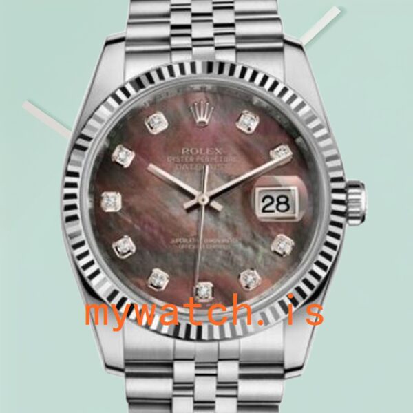 Rolex Datejust Mens 36mm 116234BKMDJ Mother of Pearl Dial Silver-tone: A Comprehensive Guide