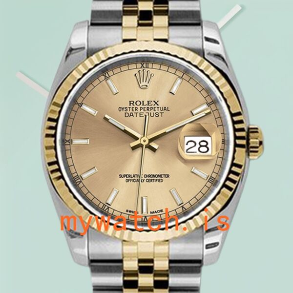 Rolex Datejust 36mm 116233-CSJ Mens Jubilee Bracelet Stainless Steel: Genuine vs. Replica